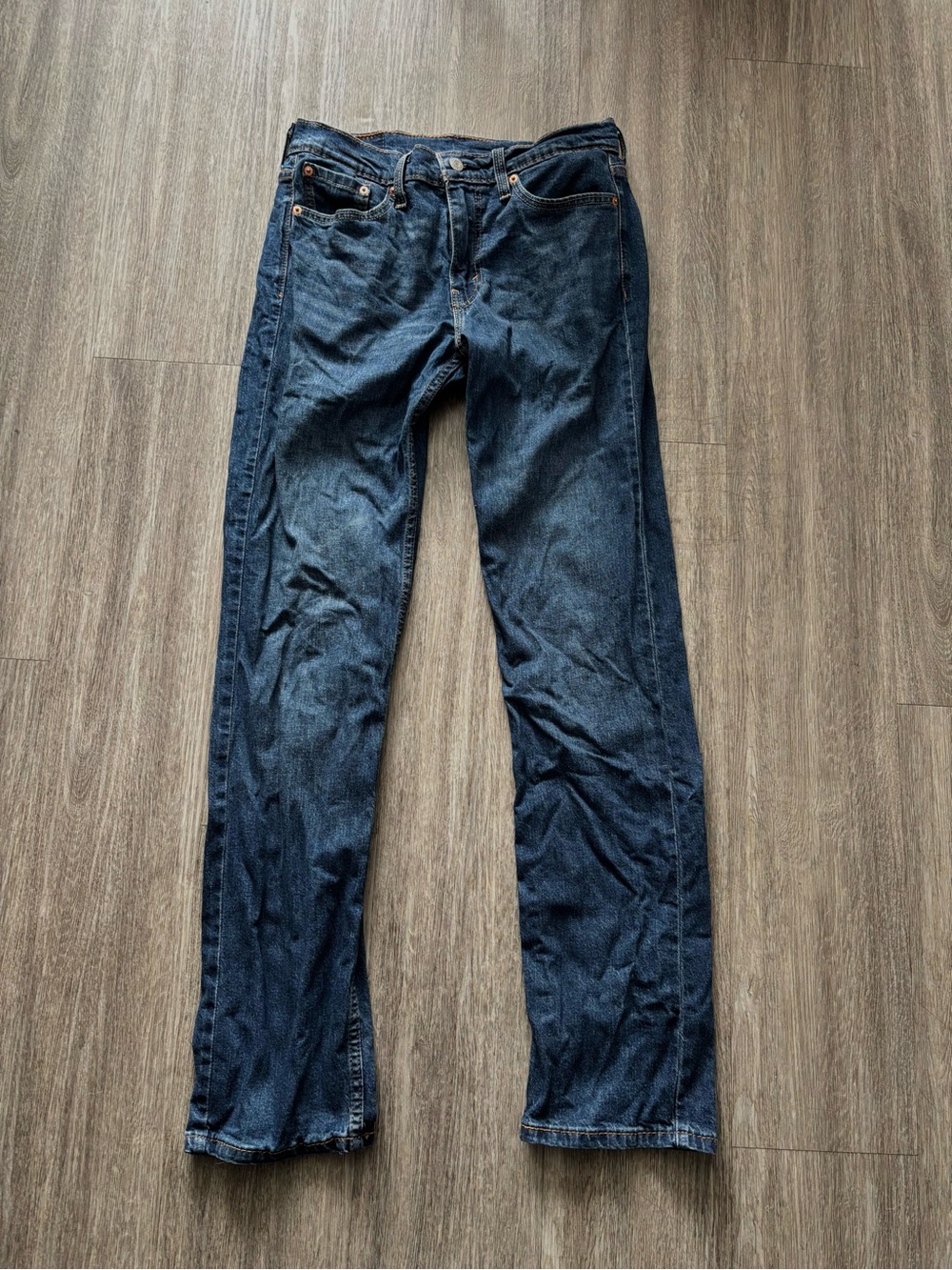 Levi's Men's Straight-Leg Jeans in Dark Blue